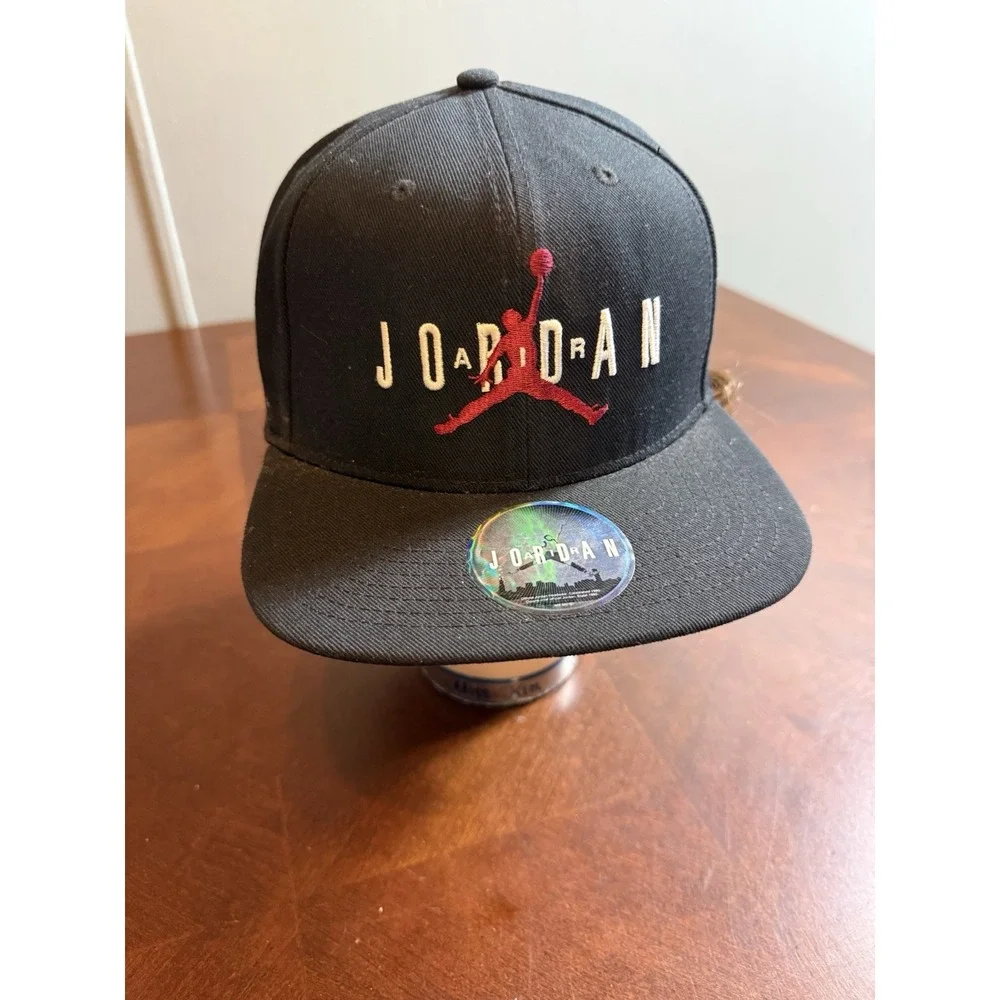 Jordan Jumpman Snapback Hat BlackRed Adjustable‎ Hologram Sticker